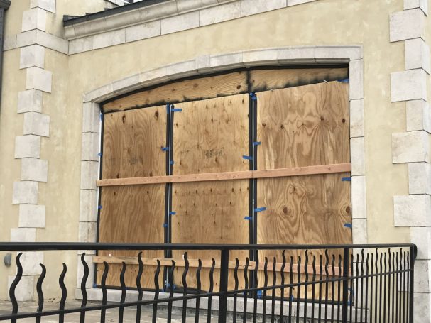 Temporary Door Enclosure
